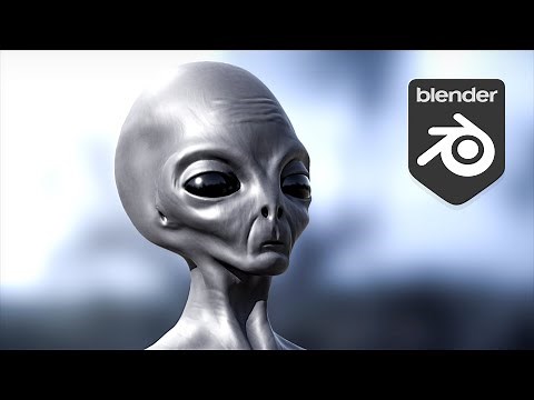 Como modelar Alien no Blender 3D | Escultura digital