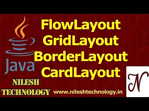 Java Flowayout GridLayout BorderLayout CardLayout