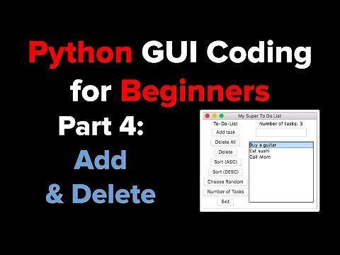 Python Tkinter GUI Tutorial: To Do List 4