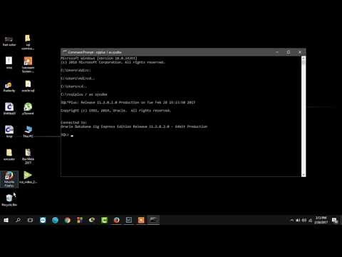 SQL command line Tutorial 1 ( Connect to Oracle SQL and Unlock)