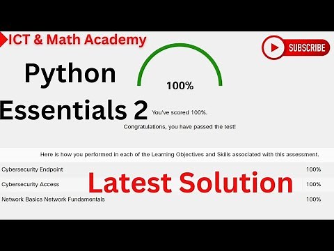 Python Essentials 2 Final Test Latest Solution | Cisco Skills for all | Cisco Networking Academy