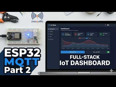 Build a Real-Time IoT Dashboard: ESP32, MQTT, MySQL & Python Flask