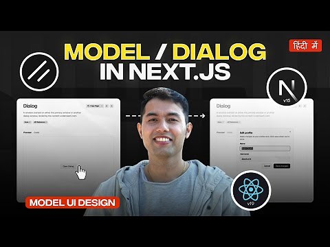 Modal in Next.js & React🔥Create a Dialog Component with Shadcn UI