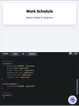 Creating Calendar using HTML, CSS, and JavaScript 📅 | Quick Tutorial + code on my bio#shorts