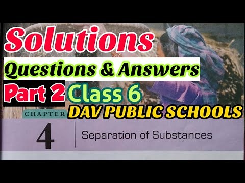 Dav class 6 science chapter 4 solutions | Questions Answers Part 2