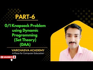 0/1 Knapsack Problem using Dynamic Programming | Set Theory Approach | DAA Lecture for GATE, B.Tech