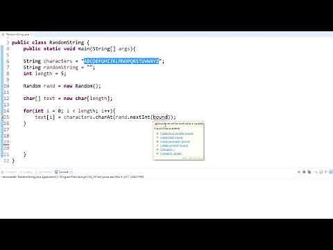 Random String Generator Java