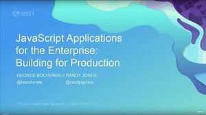 Javascript Applications for the Enterprise: Building for Production