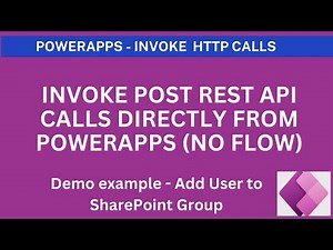 PowerApps - Invoke SharePoint Rest API (Post Method) directly without flow (Add user to SP Group)