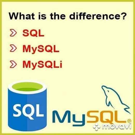 Difference between SQL, MYSQL and MYSQLi | Future4Tech