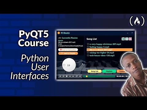 Python User Interface Project – Use PyQt5 to Code a Music Player