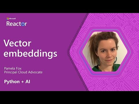 Python + AI: Vector embeddings