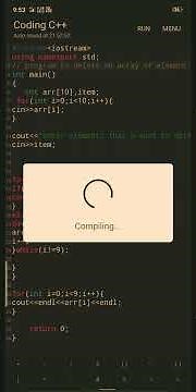 delete an element from an array