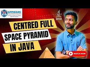 Centered Full-Space Pyramid Program in Java | Learn Pattern Printing at Appwars Technologies