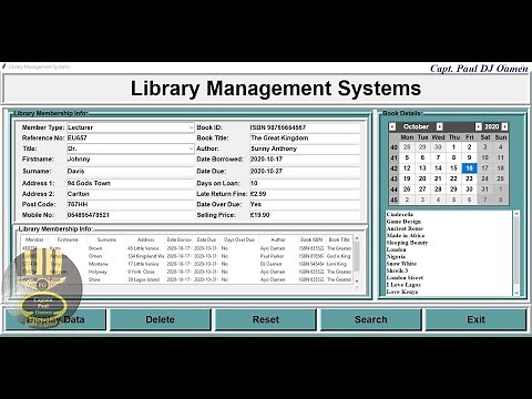 How to Create a Library Management Systems with an Embedded MySQL Database in Python - Part 1 of 2