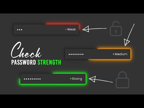 Password Strength Checker in Javascript