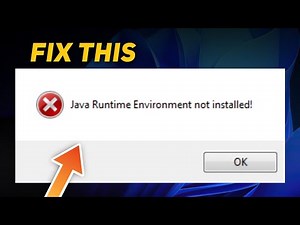 FIX - Java Runtime Environment not found on Windows | JRE NOT FOUND Error ✅