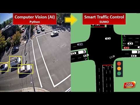 Smart Traffic Light with SUMO and Python Computer Vision (Full Course)