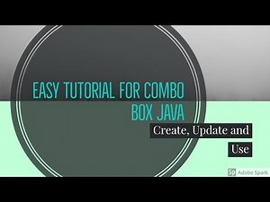 JComboBox in Java | Basic Java Tutorial | Create, Update Drop Down and Use