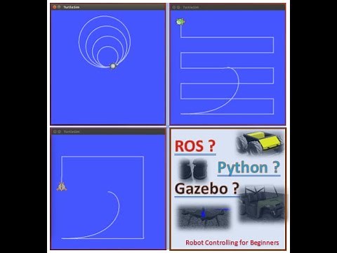 ROS tutorial: turtlesim move in circle, grid and square path