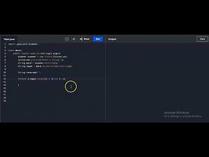 Reverse a String in Java | Using Scanner and For Loop