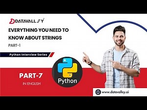 Python Strings Explained | Python Interview Series Part 7 | Strings in Python Tutorial & Questions