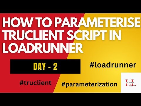 How did I Parameterize my first Truclient script in LoadRunner #truclient #loadrunner #littleslaw