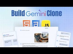 Build a Real-Time AI Chatbot with HTML, CSS & JavaScript | Gemini Clone with File & Image Upload
