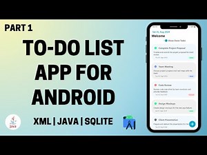 To-Do List App for Android using Java and SQLite (Part 1)