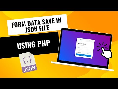 How To Form data save in Json file || using php
