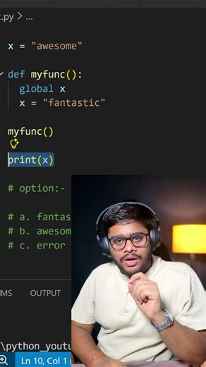 🐍🔥 Python Question – Can You Predict the Output?Code dekho carefully #pythonchallenge #learnpython