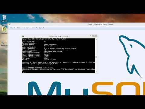 Mysql creating table on command line
