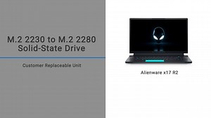 Alienware x17 R1/Alienware x17 R2にM.2 2230 SSDを取り外して取り付ける方法