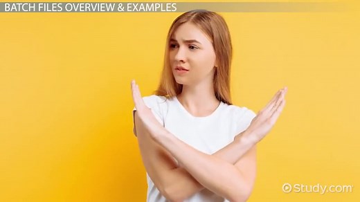 What is a Batch File? - Examples & Basics