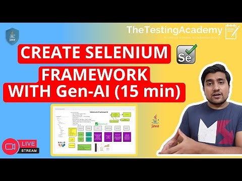 LIVE Create Selenium Automation Framework in 15 min(with Gen AI)