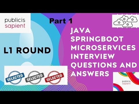 Core Java, Java 8, Spring Boot, Microservice Interview Questions | Publicis Sapient | L1 Round
