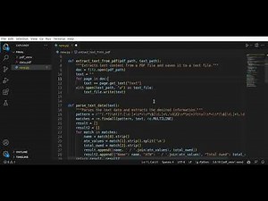 Extracting Data from PDF using python