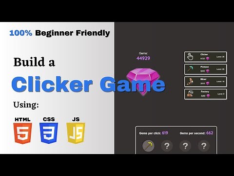 Build a clicker game with vanilla HTML, CSS and JS