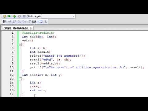C Programming Tutorial - 45: Functions (Part-3) Return Statement