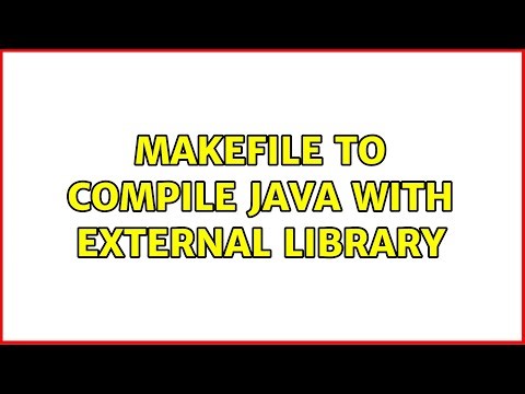 Makefile to compile Java with external library