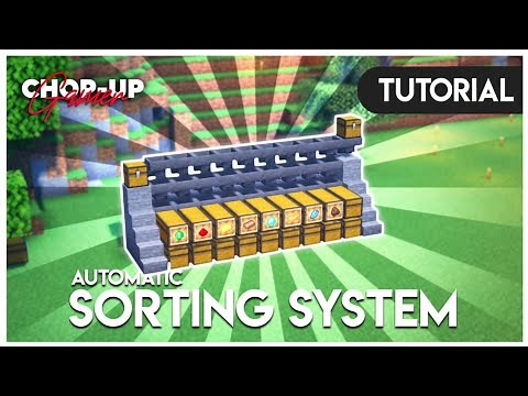🔥 Minecraft : Automatic Sorting System Tutorial | Easiest Sorting System | 1.21 | How To Build |