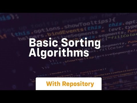 basic sorting algorithms