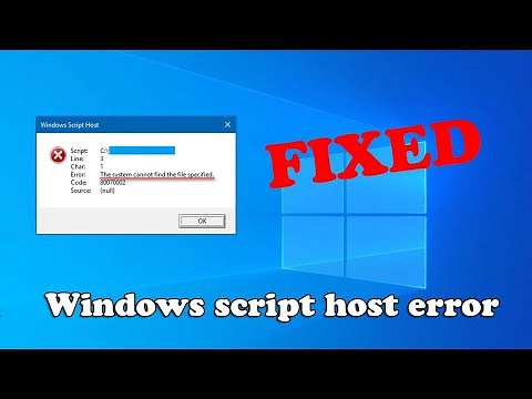 How to Fix Windows Script Host Errors on Windows 10 Startup.