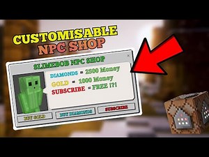 How to Make a Customisable NPC Shop | Minecraft Command Block Tutorial