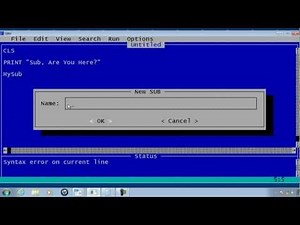 QBasic Tutorial 36 - Making A Sub In QB64