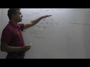 Recursion tree method for finding asymptotic complexity