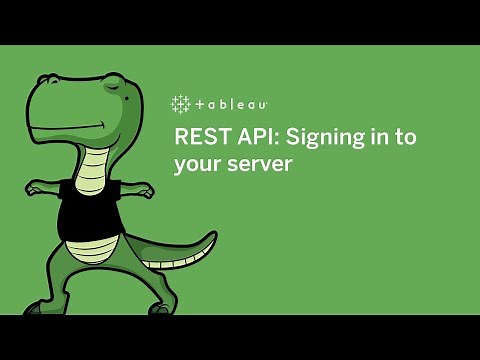 REST API: Signing in to your server