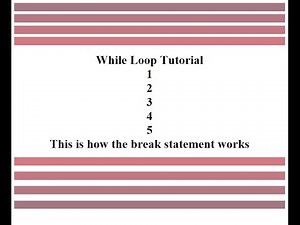 JavaScript While Loop Tutorial With break statement