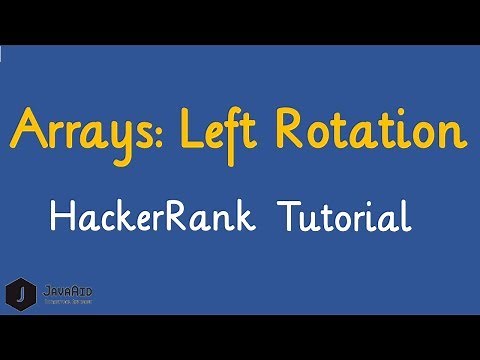 Arrays Left Rotation HackerRank Solution