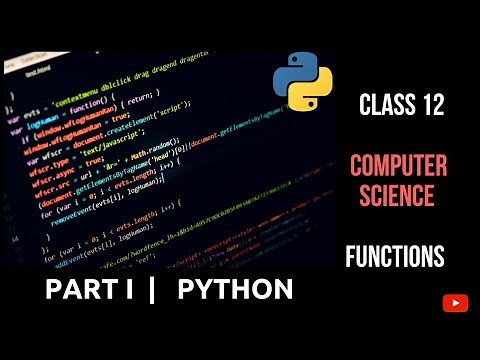 #1 Functions in Python | Working With Functions | Class 12 CBSE Computer Science